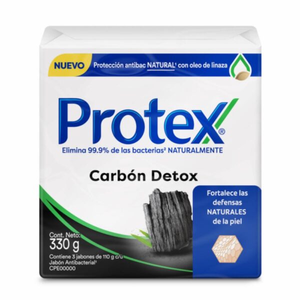 Jabón En Barra Antibacterial Carbón Detóx COLGATE 3 X 110 G - Imagen 7