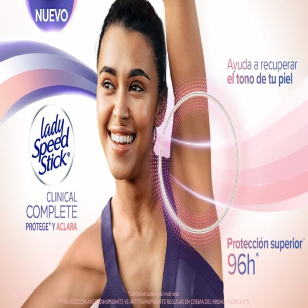 Desodorante En Barra Para Mujer Protege Y Aclara LADY SPEED STICK 55 G - Imagen 4