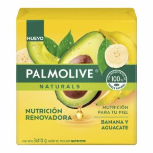 Jabón En Barra Banana Y Aguacate PALMOLIVE 3 X 110 G