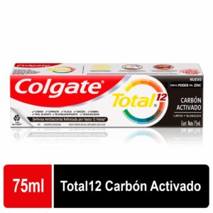 Crema Dental Total 12 Carbón Activado COLGATE 75 Ml