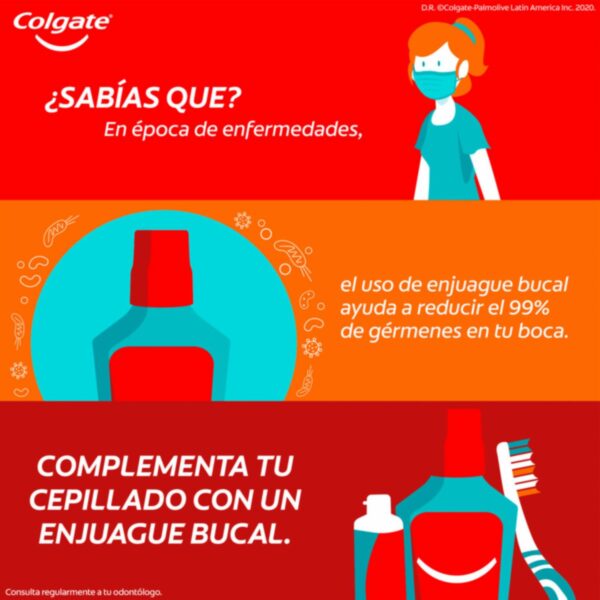 Enjuague Bucal Plax + Colgate Triple Acción COLGATE 500Ml +60 Ml - Imagen 4