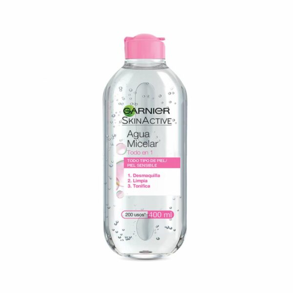 Agua Micelar Todo En 1 Para Piel Sensible GARNIER L´ORÉAL 400 Ml - Imagen 2