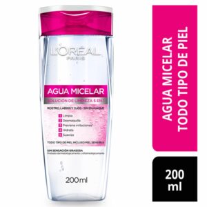Agua Micelar 5 En 1 Para Todo Tipo De Pïel L´ORÉAL 200 Ml
