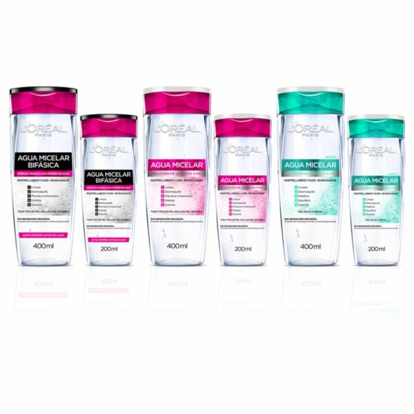Agua Micelar 5 En 1 Para Todo Tipo De Pïel L´ORÉAL 200 Ml - Imagen 5