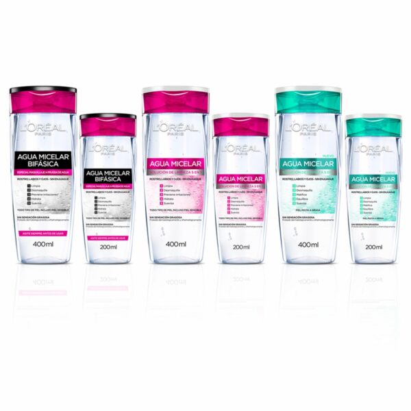 Agua Micelar 5 En 1 Para Todo Tipo De Pïel L'ORÉAL 200 Ml - Imagen 5