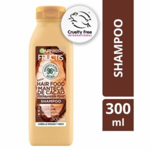 Shampoo Capilar Hair Food Manteca De Cacao Restauración Rizos GARNIER FRUCTIS 300 Ml