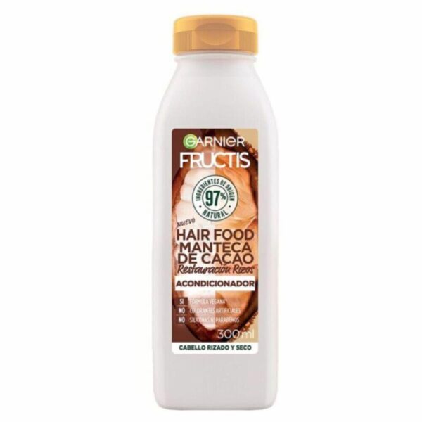 Acondicionador Capilar Hair Food Manteca De Cacao Restauración Rizos FRUCTIS GARNIER L´ORÉAL 300 Ml - Imagen 2
