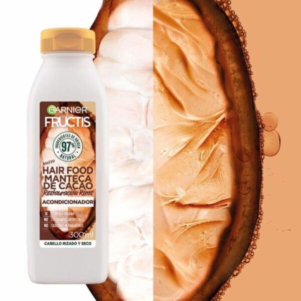 Acondicionador Capilar Hair Food Manteca De Cacao Restauración Rizos FRUCTIS GARNIER L´ORÉAL 300 Ml - Imagen 3
