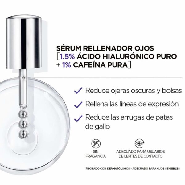 Sérum Para Contorno De Ojos Rellenador Con Ácido Hialurónico Revitalift L´ORÉAL 20 Ml - Imagen 4