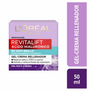 Gel-crema Facial Rellenador Con Ácido Hialurónico Revitalift L´ORÉAL 30 Ml