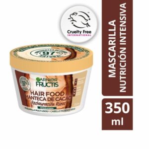 Mascarilla Capilar Hair Food Manteca De Cacao Restauración Rizos FRUCTIS GARNIER L´ORÉAL 350 Ml