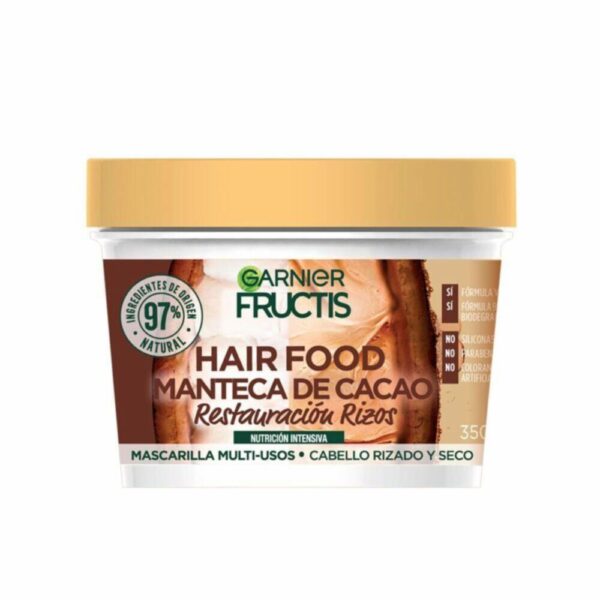 Mascarilla Capilar Hair Food Manteca De Cacao Restauración Rizos FRUCTIS GARNIER L´ORÉAL 350 Ml - Imagen 2