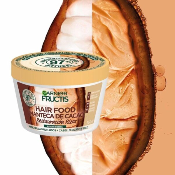Mascarilla Capilar Hair Food Manteca De Cacao Restauración Rizos GARNIER FRUCTIS 350 Ml - Imagen 3
