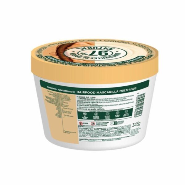 Mascarilla Capilar Hair Food Manteca De Cacao Restauración Rizos FRUCTIS GARNIER L´ORÉAL 350 Ml - Imagen 8