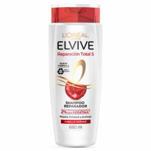 Shampoo Capilar Reparación Total 5 Para Cabello Dañado ELVIVE L´ORÉAL 680 Ml