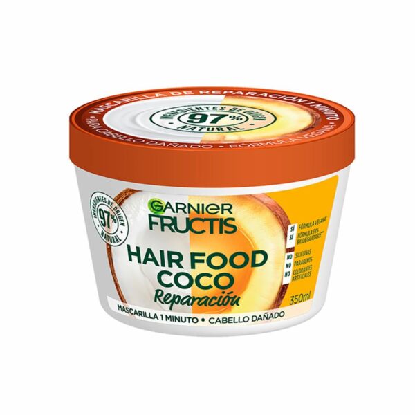 Mascarilla Capilar Hair Food Coco Reparación 1 Minuto FRUCTIS GARNIER L´ORÉAL 350 Ml - Imagen 2