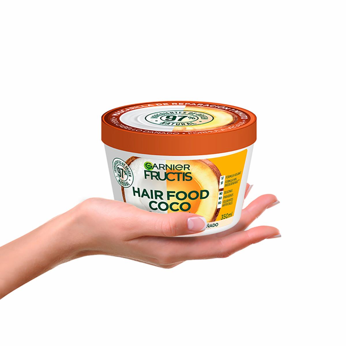 Mascara Capilar Hair Food Coco Reparación 1 Minuto GARNIER FRUCTIS 350 Ml