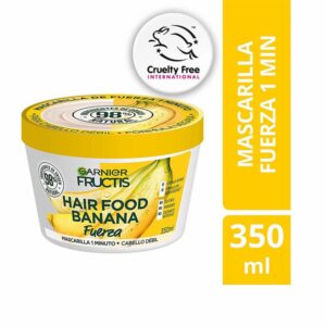 Mascarilla Capilar Hair Food Banana Fuerza 1 Minuto FRUCTIS GARNIER L´ORÉAL 350 G