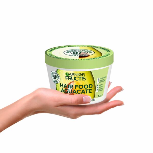 Mascarilla Capilar Hair Food Aguacate Nutrición 1 Minuto FRUCTIS GARNIER L´ORÉAL 350 G - Imagen 5
