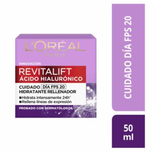 Crema Facial De Día Hidratante Rellenador Con Ácido Hialurónico Fps 20 Revitalift L´ORÉAL 50 Ml