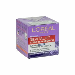 Crema Facial De Noche Revitalift Ácido Hialurónico L'ORÉAL 50 Ml