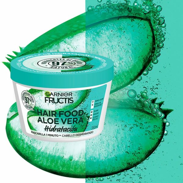 Mascarilla Capilar Hair Food Aloe Hidratación Hidratación 1 Minuto FRUCTIS GARNIER L´ORÉAL 350 Ml - Imagen 3