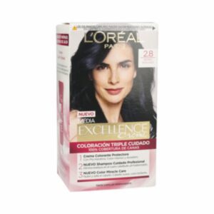 Tinte Para Cabello Tono 2.8 Negro Azulado EXCELLENCE L'ORÉAL PARIS 1 Kit