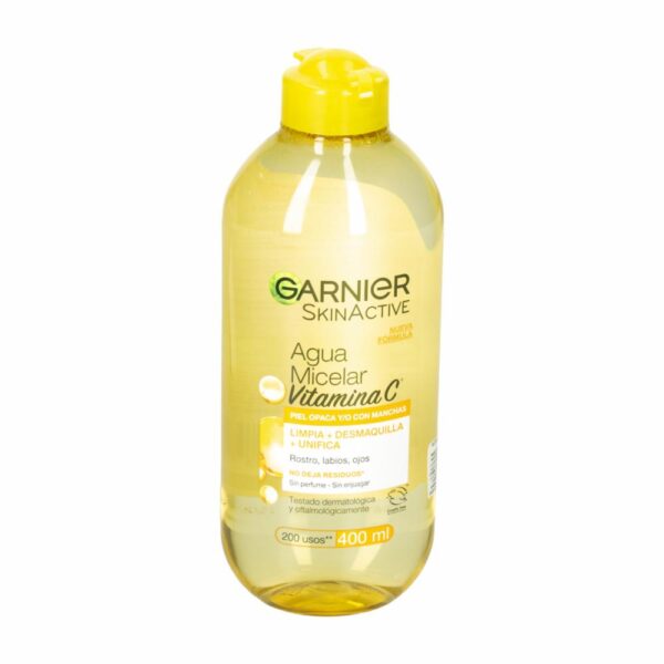 Agua Micelar 3 En 1 Tono Uniforme Con Vitamina C GARNIER L´ORÉAL 400 Ml