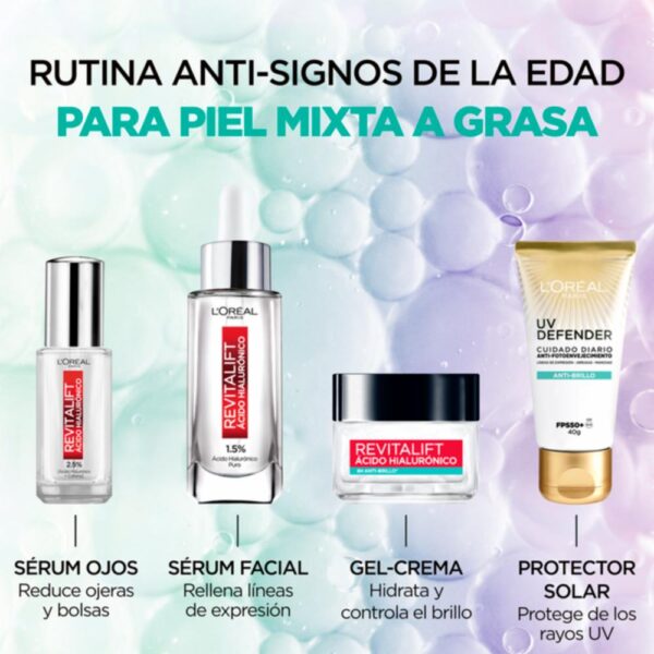 Sérum Facial Rellenador Con Ácido Hialurónico Revitalift L´ORÉAL 30 Ml - Imagen 7