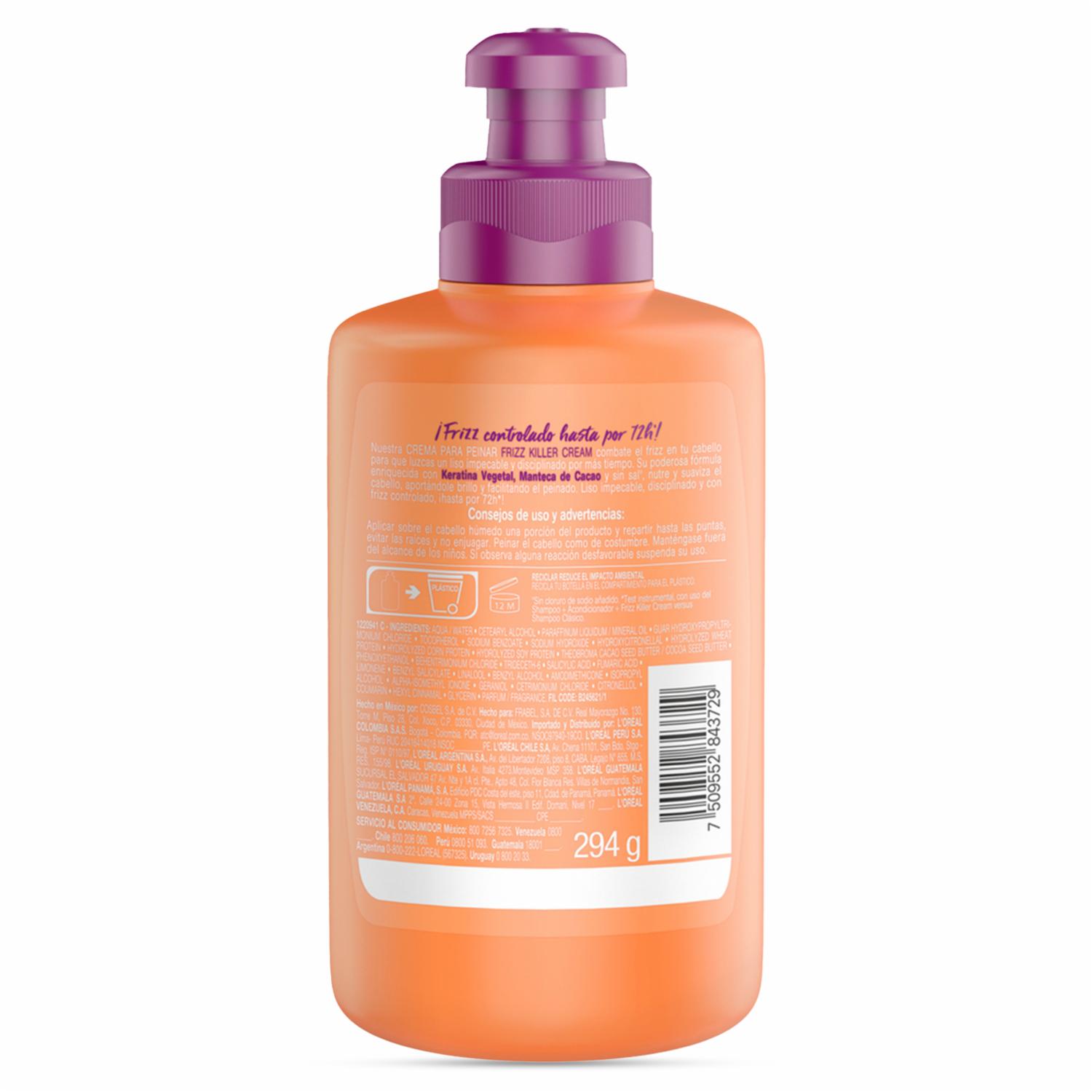 Crema Para Peinar Dream Long Liss Para Cabello Largo Con Frizz ELVIVE L’ORÉAL 300 Ml
