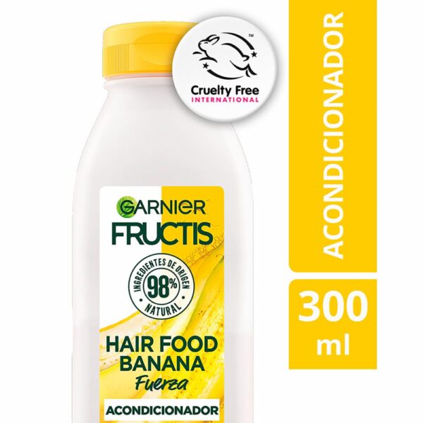 Acondicionador Capilar Hair Food Banana Fuerza FRUCTIS GARNIER L´ORÉAL 300 Ml