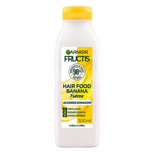 Acondicionador Capilar Hair Food Banana Fuerza FRUCTIS GARNIER L´ORÉAL 300 Ml - Imagen 2