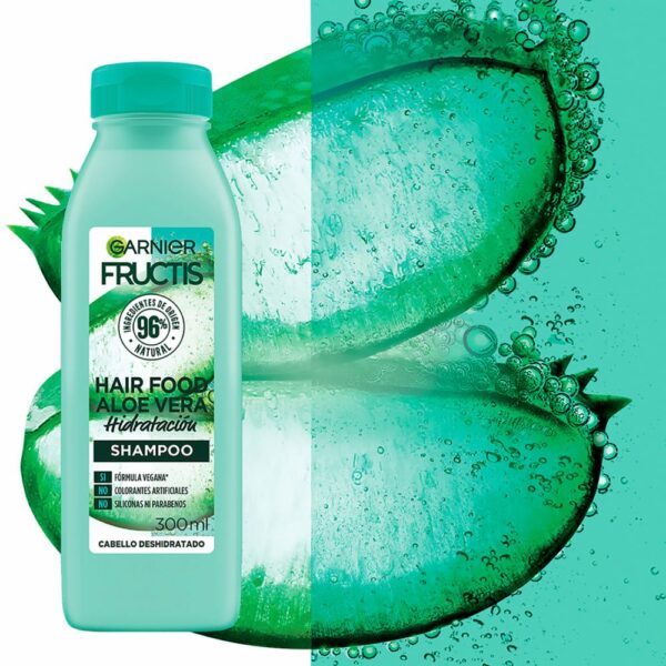 Shampoo Capilar Hair Food Aloe Vera Hidratación FRUCTIS GARNIER L´ORÉAL 300 Ml - Imagen 3
