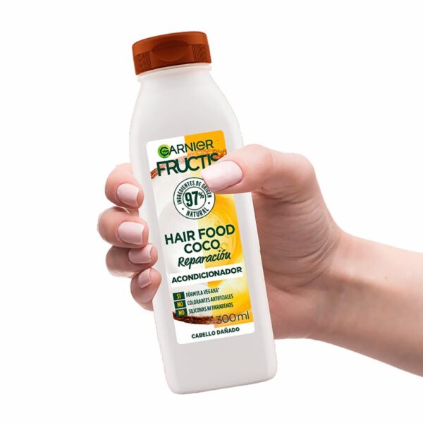 Acondicionador Capilar Hair Food Coco Reparación FRUCTIS GARNIER L´ORÉAL 300 Ml - Imagen 5