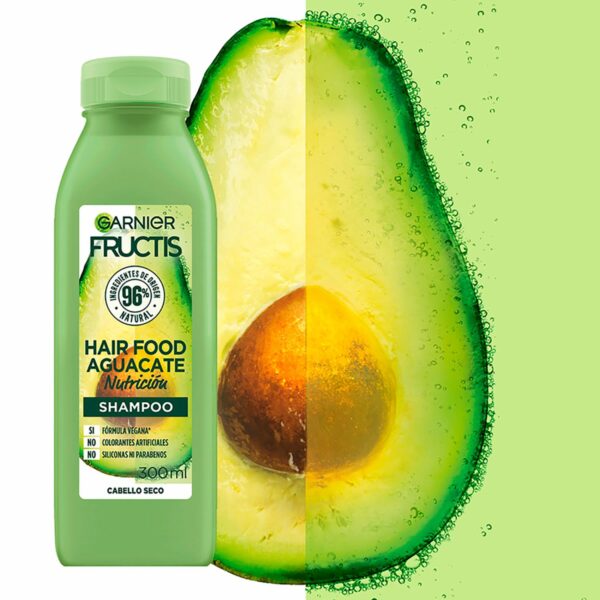 Shampoo Capilar Hair Food Aguacate Nutrición FRUCTIS GARNIER L´ORÉAL 300 Ml - Imagen 3