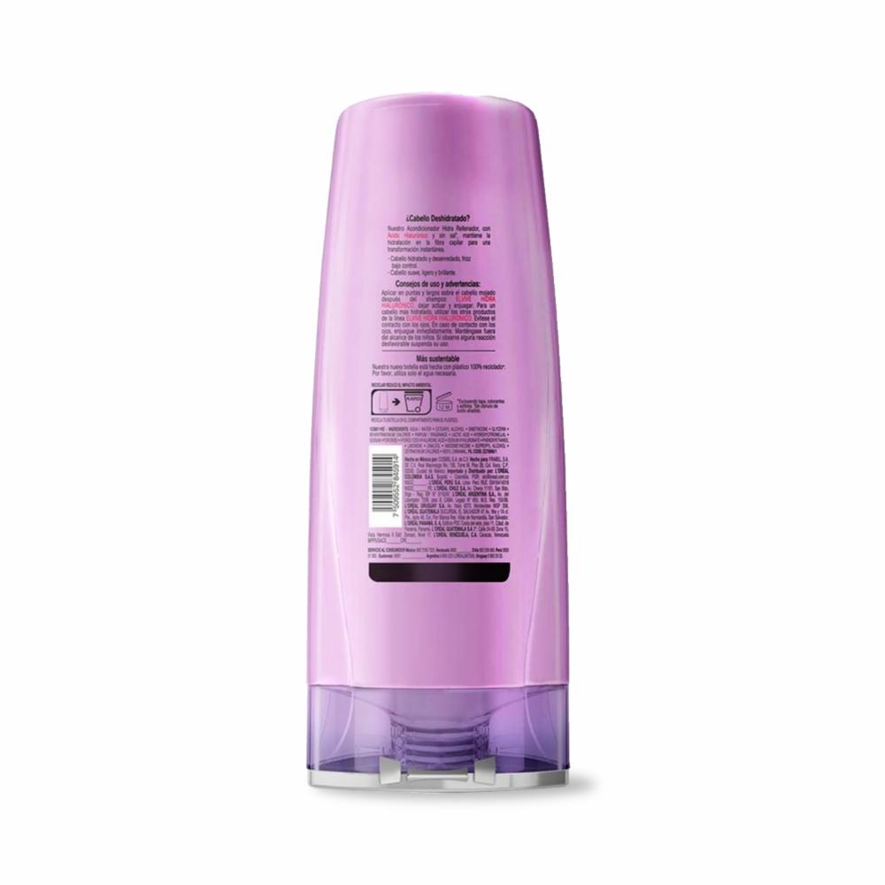 Acondicionador Capilar Hidra Hialurónico Rellenador Para Cabello Deshidratado ELVIVE L'ORÉAL 370 Ml - Imagen 2