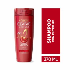 Shampoo Capilar Color Vive Con Filtro UV Para Cabello Teñido ELVIVE L'ORÉAL 370 Ml