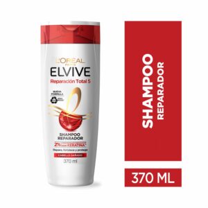 Shampoo Capilar Reparación Total 5 Para Cabello Dañado ELVIVE L´ORÉAL 370 Ml