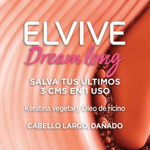 Acondicionador Capilar Dream Long Para Cabello Largo Dañado ELVIVE L´ORÉAL 370 Ml - Imagen 2