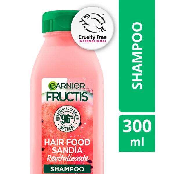 Shampoo Capilar Hair Food Sandía Revitalizante FRUCTIS GARNIER L´ORÉAL 300 Ml