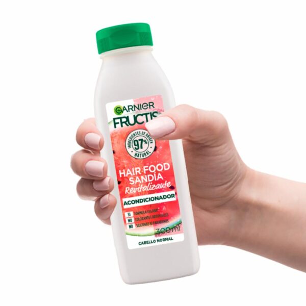 Acondicionador Capilar Hair Food Sandía Revitalizante FRUCTIS GARNIER L´ORÉAL 300 Ml - Imagen 5