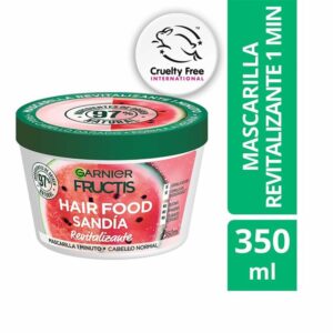Mascarilla Capilar Hair Food Sandía Revitalizante 1 Minuto FRUCTIS GARNIER L´ORÉAL 350 Ml