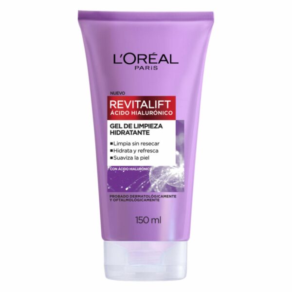 Limpiador Facial En Gel Hidratante Con Ácido Hialurónico Revitalift L'ORÉAL 150 Ml - Imagen 2