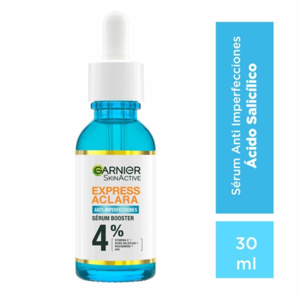 Sérum Facial Anti Imperfecciones Con Ácido Salicílico Para Piel Con Tendencia Al Acné GARNIER L´ORÉAL 30 Ml