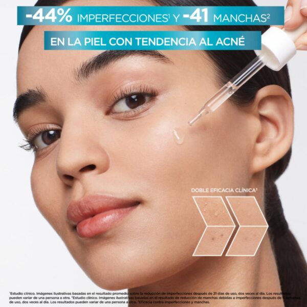 Sérum Facial Anti Imperfecciones Con Ácido Salicílico Para Piel Con Tendencia Al Acné GARNIER L´ORÉAL 30 Ml - Imagen 4