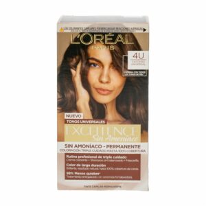 Tinte Para Cabello Sin Amoniaco Tono Castaño Universal EXCELLENCE L´ORÉAL 1 Kit