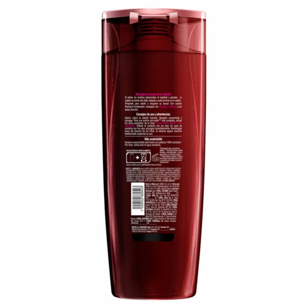 Shampoo Capilar Caída Resist Con Aminexil + Cafeína Para Cabello Quebradizo ELVIVE L´ORÉAL 370 Ml - Imagen 2