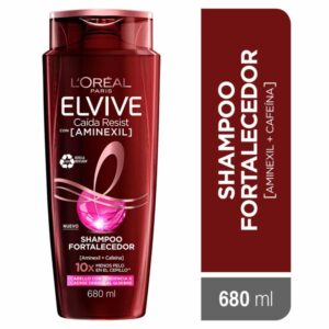 Shampoo Capilar Caída Resist Con Aminexil + Cafeína Para Cabello Quebradizo ELVIVE L´ORÉAL 680 Ml