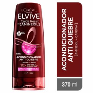 Acondicionador Capilar Caída Resist Con Aminexil + Cafeína Para Cabello Quebradizo ELVIVE L´ORÉAL 370 Ml