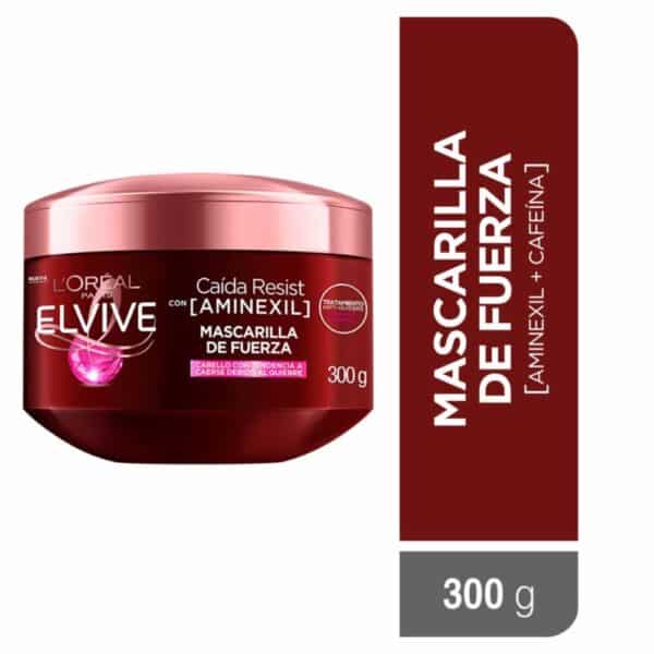 Mascarilla Capilar Caída Resist Con Aminexil + Cafeína Para Cabello Quebradizo ELVIVE L´ORÉAL 300 G